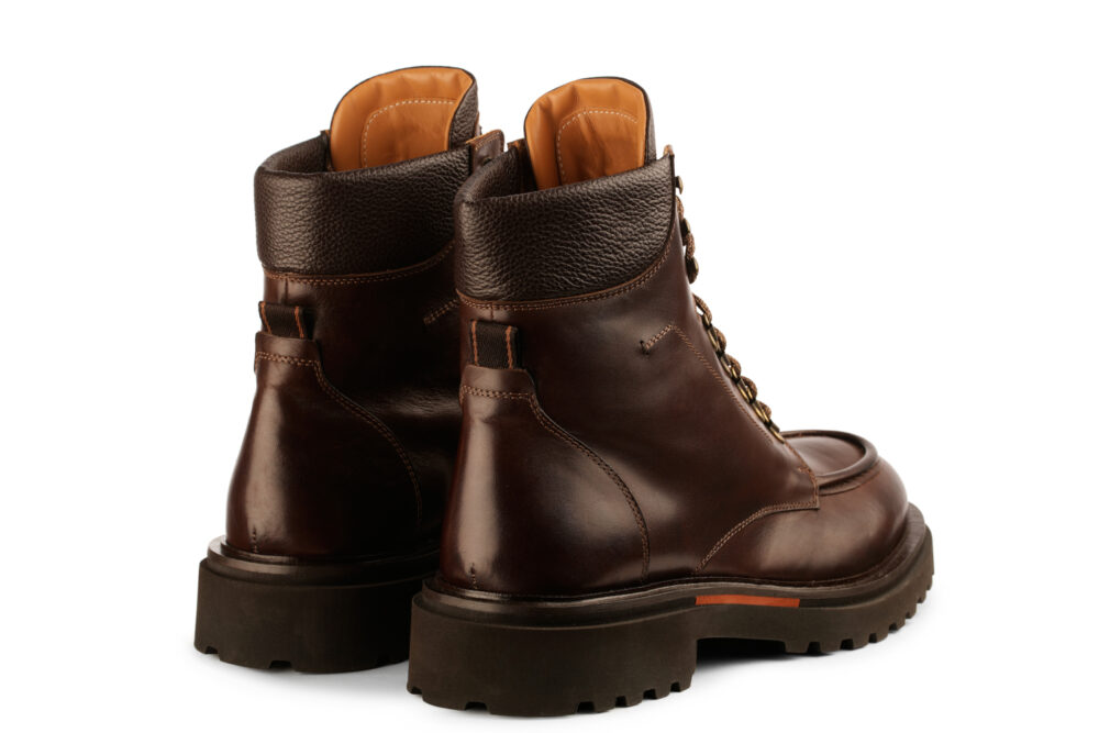 dark brown leather ankle boot 2