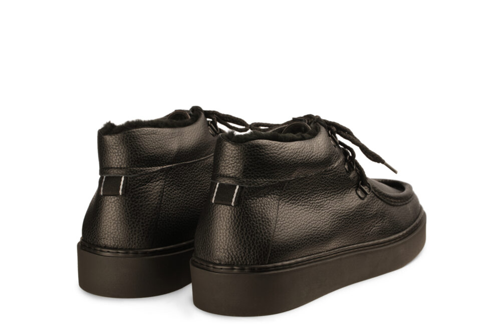 sneaker in pelle nera3