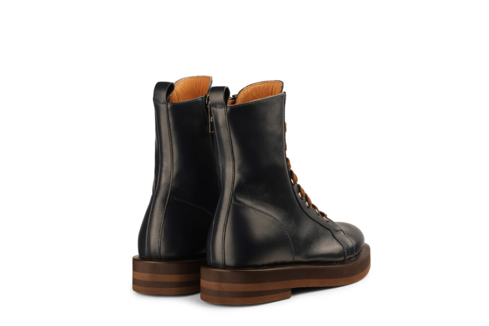 blue leather ankle boots 2