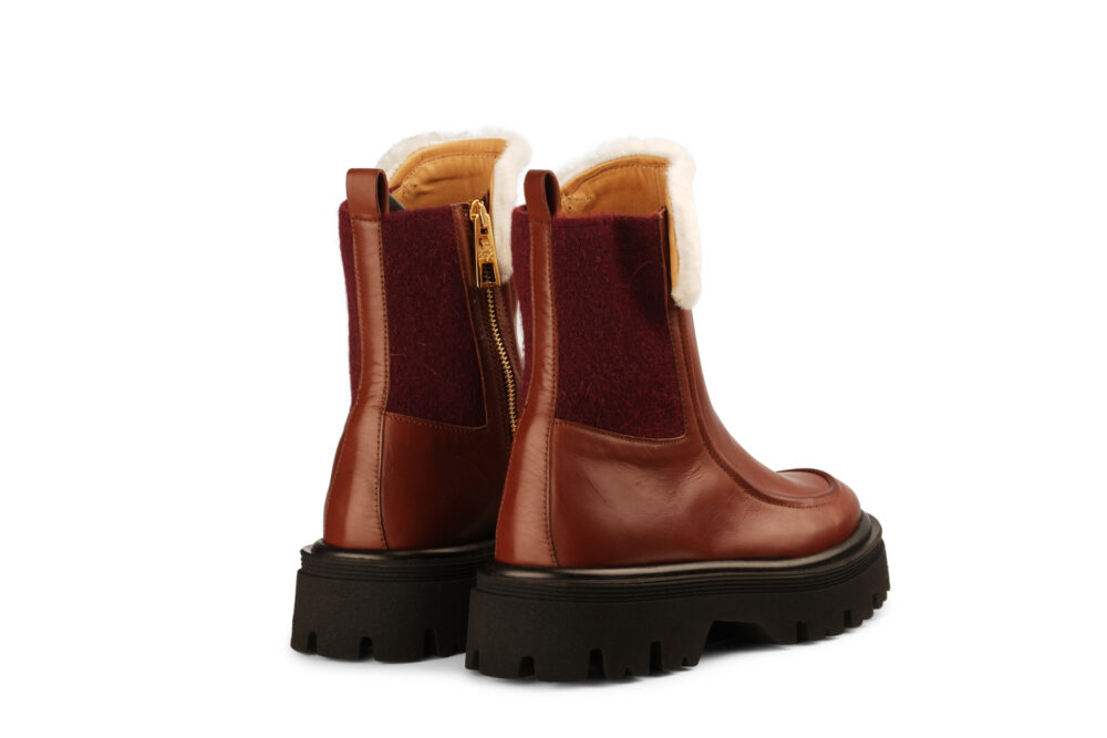 stivaletto in pelle bordeaux 3